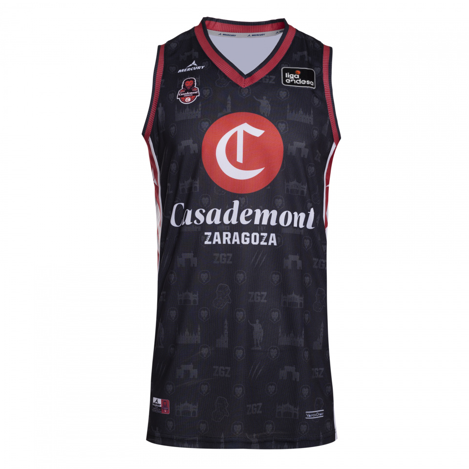 CAMISETA OFICIAL DE JUEGO NEGRA MASCULINA 24-25