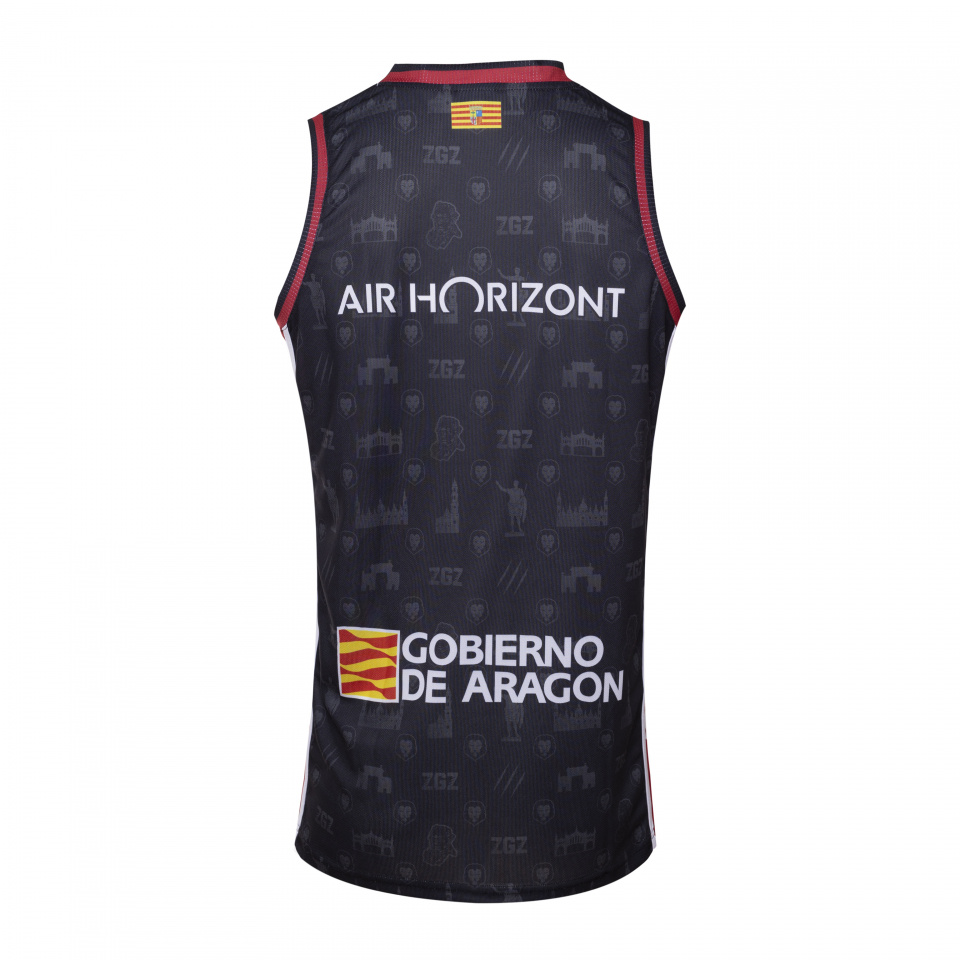 CAMISETA OFICIAL DE JUEGO NEGRA MASCULINA 24-25