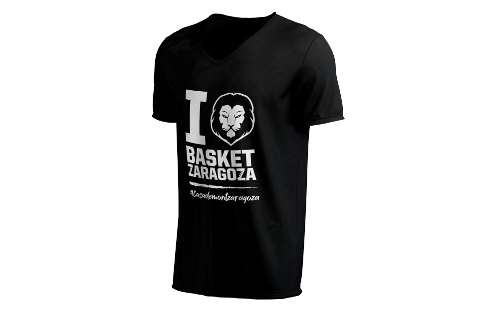 Camiseta Cuello de Pico  Basket Zaragoza