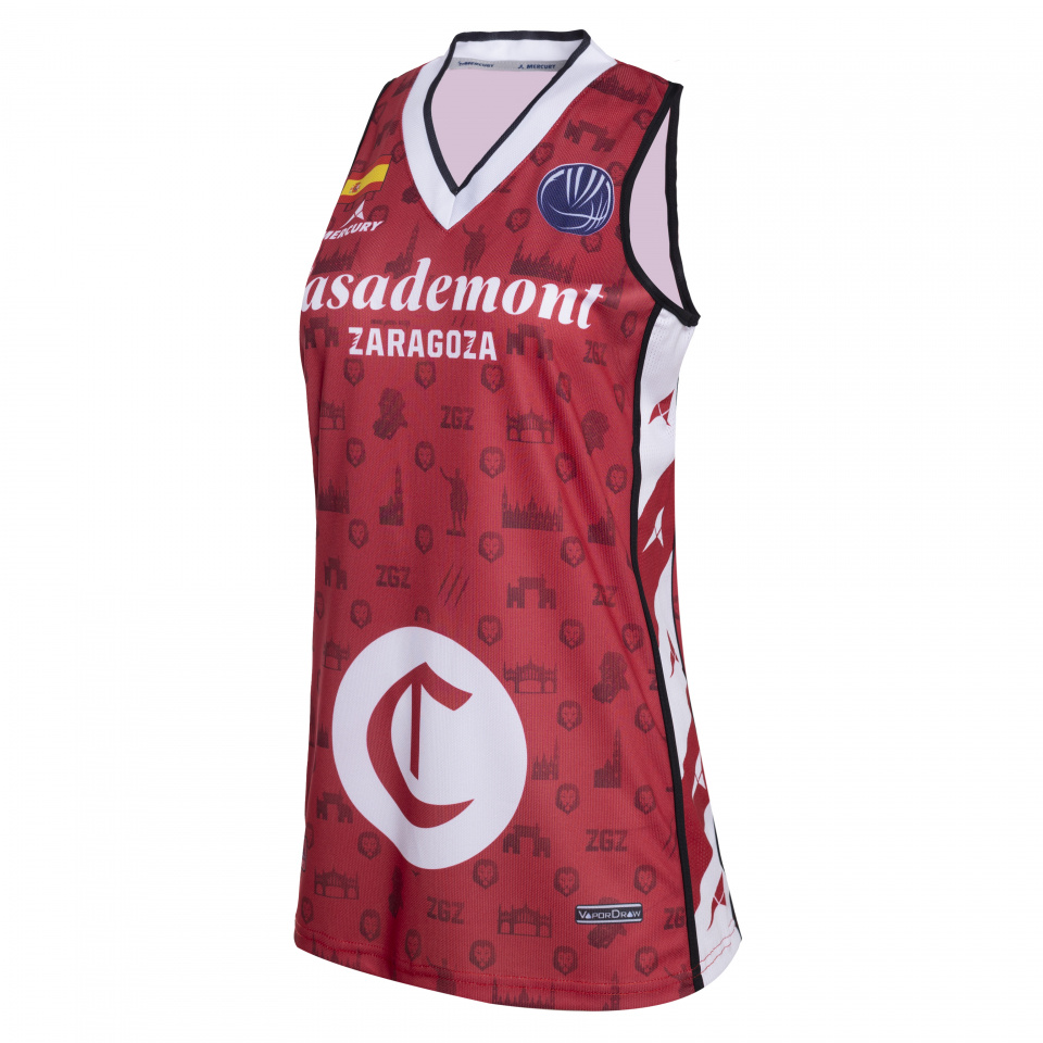 CAMISETA OFICIAL EUROLEAGUE WOMEN ROJA 24-25