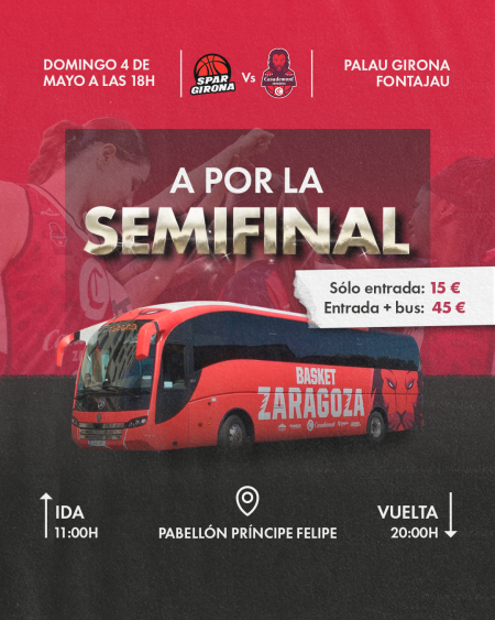BUS + ENTRADA PARTIDO SPAR GIRONA DOMINGO 4 DE MAYO