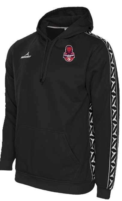SUDADERA OFICIAL NEGRA CON CAPUCHA 25-26