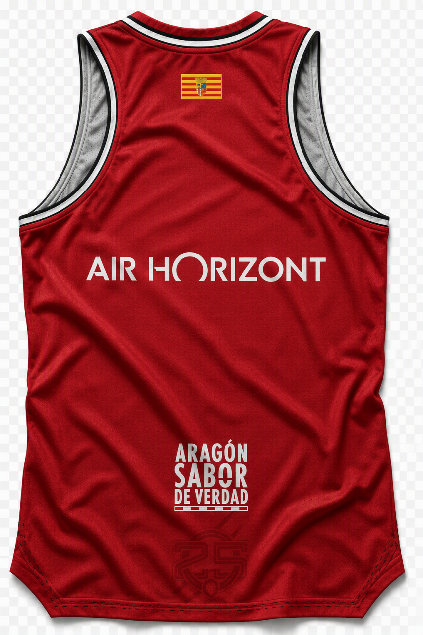 CAMISETA OFICIAL DE JUEGO ROJA FEMENINA 26-27 