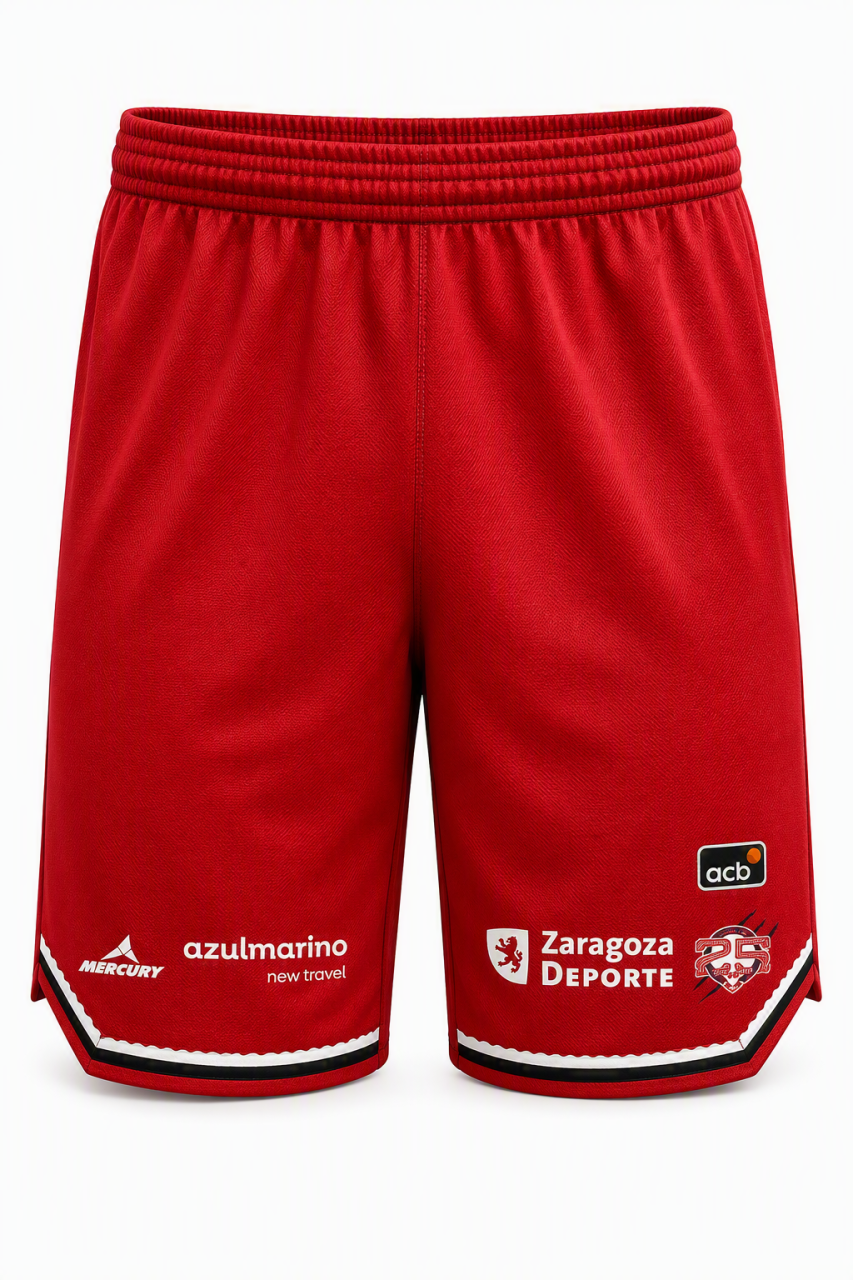 PANTALÓN OFICIAL DE JUEGO ROJO 26-27 