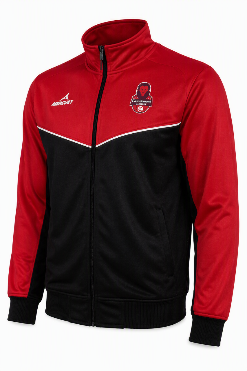 CHAQUETA OFICIAL DE CHÁNDAL ROJO-NEGRO 26-27 
