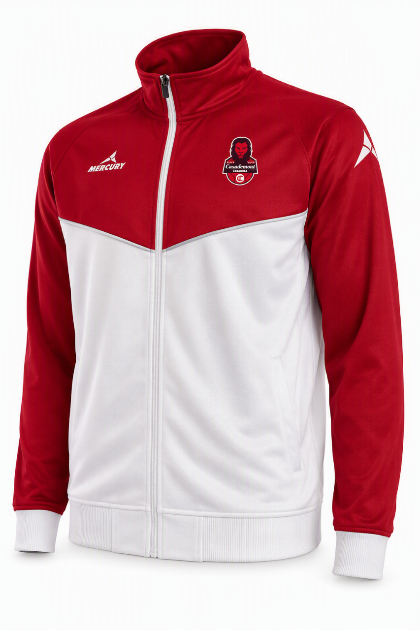 CHAQUETA OFICIAL DE CHÁNDAL ROJO-BLANCO 26-27