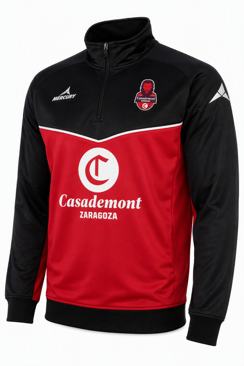 SUDADERA OFICIAL ROJO-NEGRO 26-27 