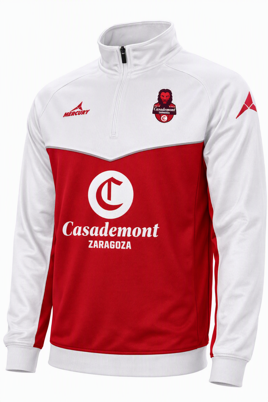 SUDADERA OFICIAL ROJO-BLANCO 26-27 