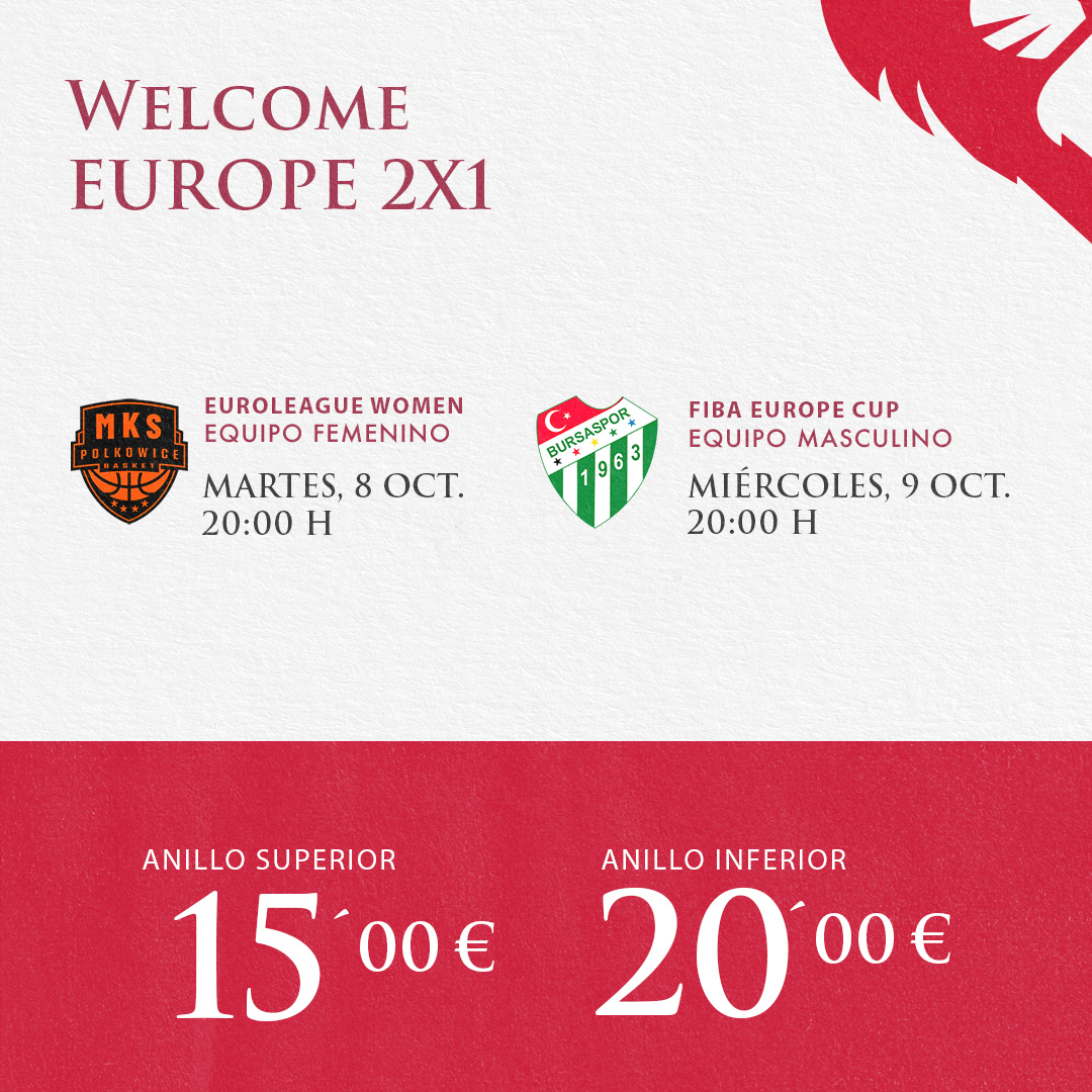 PACK WELCOME EUROPE 2X1